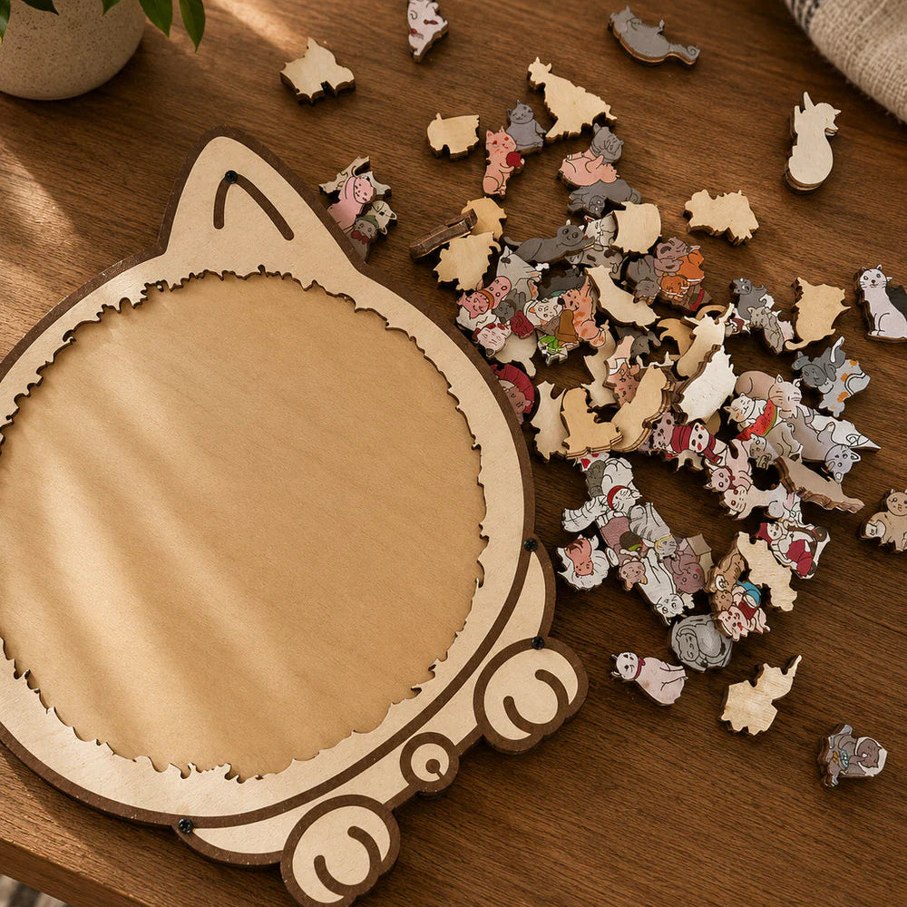 PuzzPati® Ahşap Kedi Puzzle