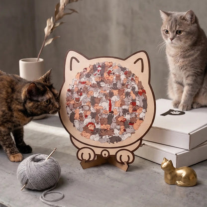 PuzzPati® Ahşap Kedi Puzzle