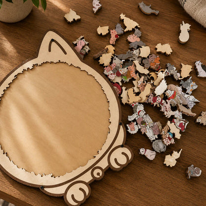PuzzPati® Ahşap Kedi Puzzle